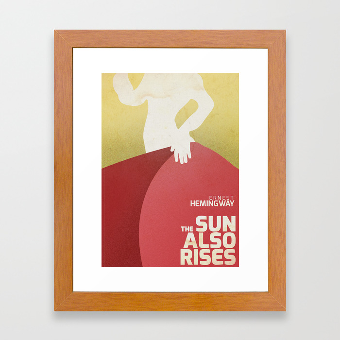 The Sun Also Rises Fiesta Ernest Hemingway Classic Book Cover Framed Art Print By Stefanoreves Society6