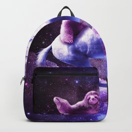 Space Sloth Riding On Unicorn Backpack | Unicorns, Universe, Cosmic, Collage, Galaxy, Sloths, Sloth, Awesome, Animal, Space 