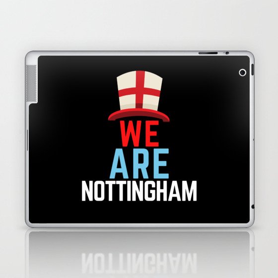 We Are Nottingham England Flag Sports Laptop & iPad Skin