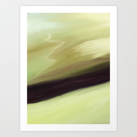 Waiting in the mist Art Print