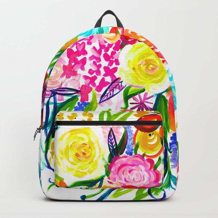 Colorful flower backpack outlet