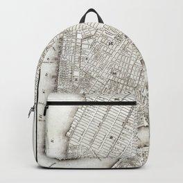 Vintage New York City Map Backpack