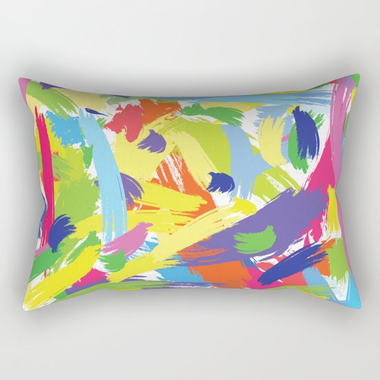 Color brush Rectangular Pillow