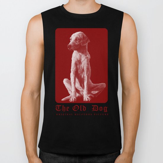 The Old Dog Original Halftone Picture Biker Tank
