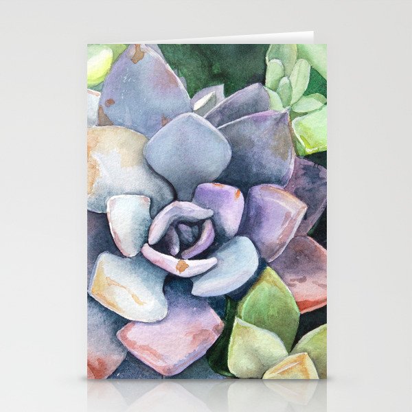 dawnsing succulents Stationery Cards