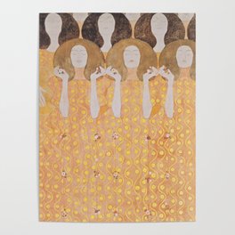 Gustav Klimt - Choir of Angels (Chor Der Paradiesengel) Poster