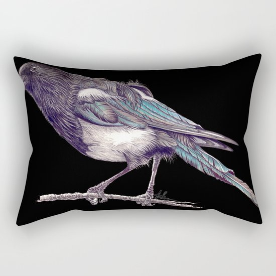 Juvenile Magpie Rectangular Pillow