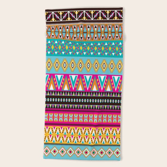 Aztec pattern Beach Towel