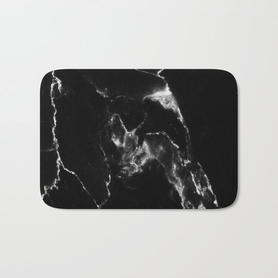 Black Marble I Bath Mat