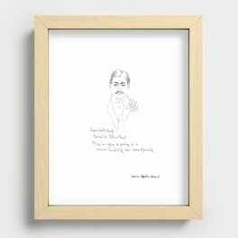 Marcel Proust portrait Recessed Framed Print