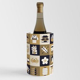 Japan Pattern - Mono Gold Wine Chiller
