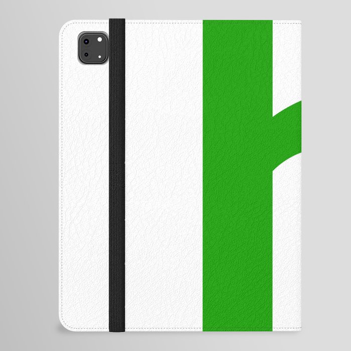 letter H (Green & White) iPad Folio Case