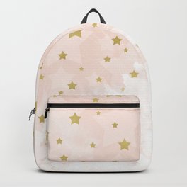 Gold stars on blush pink Backpack