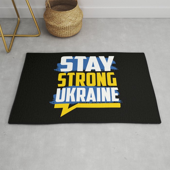 Stay Strong Ukraine Rug