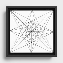 Donzi Geometry  Framed Canvas