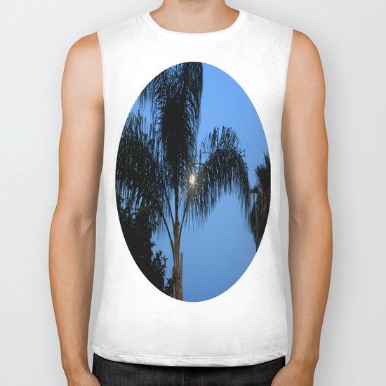 Moonlight through the Palms, Southern California Biker Tank