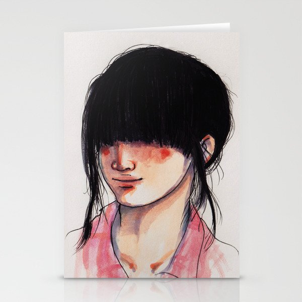Girl with the Fringe Stationery Cards