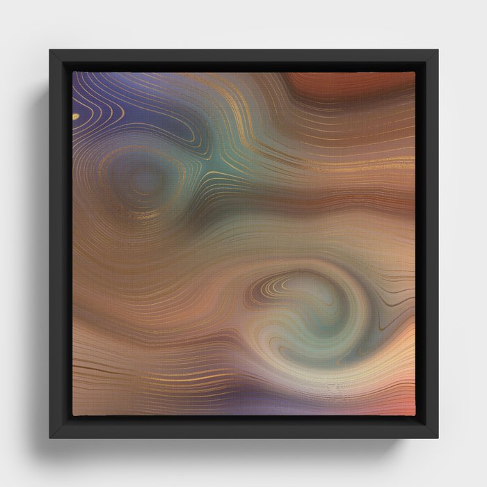 Beautiful  Pattern Design Framed Canvas