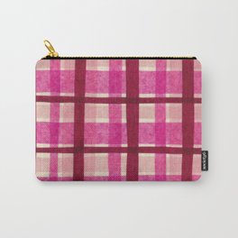 Tissue Paper Plaid - Pink Carry-All Pouch