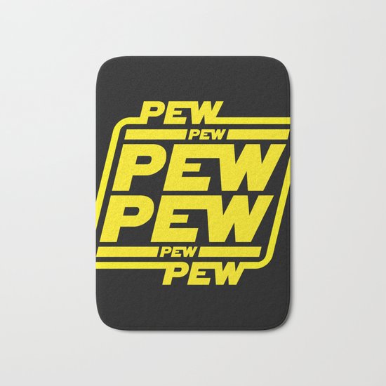 Pew Pew Pew Bath Mat