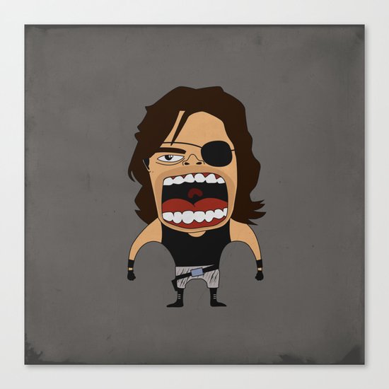 Screaming Snake Plissken Canvas Print