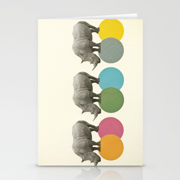Rambling Rhinos Stationery Cards