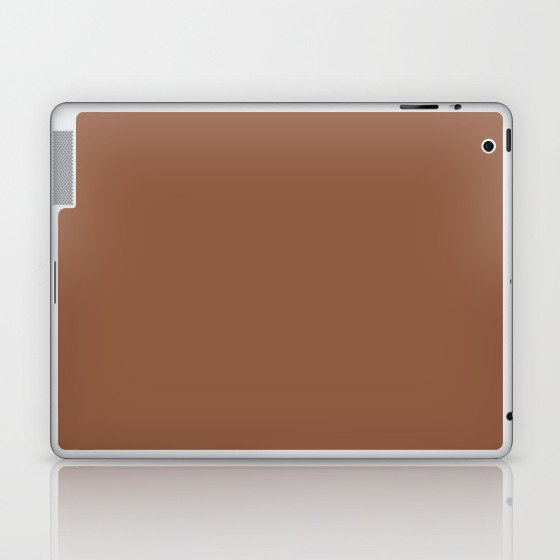 Dark Rusty Reddish Brown Solid Color Pairs PPG Spiced Cider PPG1068-7 - All One Single Shade Colour Laptop & iPad Skin