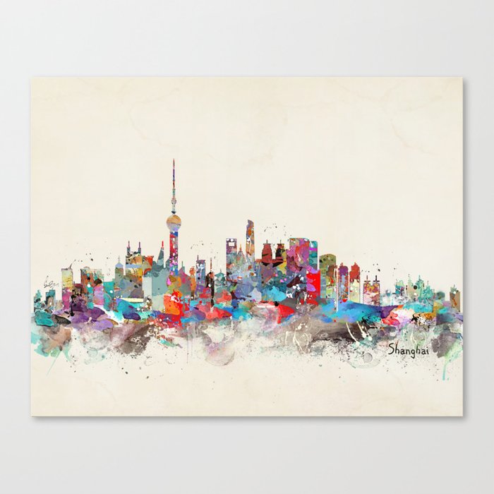 Shanghai skyline Canvas Print