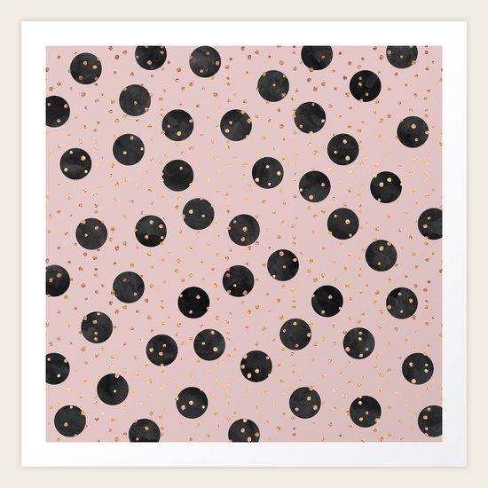 Black Dots Art Print