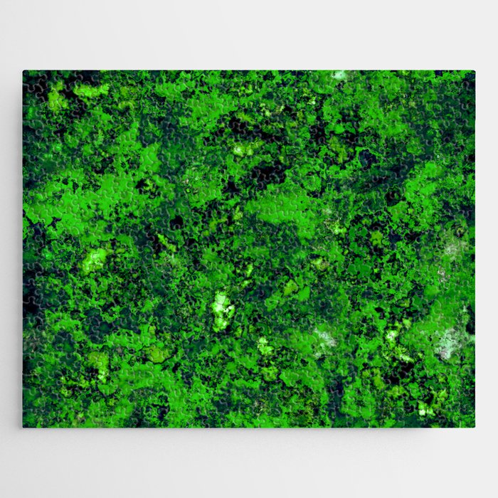 Green glass fragments Jigsaw Puzzle