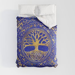 Tree of life -Yggdrasil - Lapis Lazuli Comforter