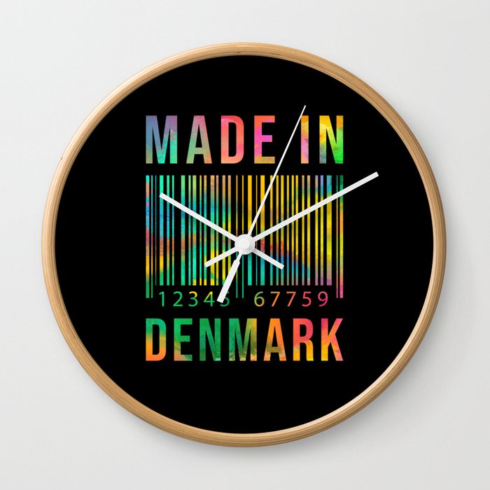 Denmark Born Made In Denmark Wall Clock