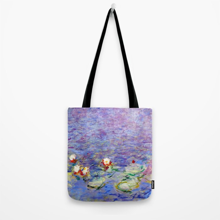 Claude Monet Water Lilies Tote Bag Fine Art Print Bag 