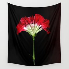 Red Carnation Wall Tapestry