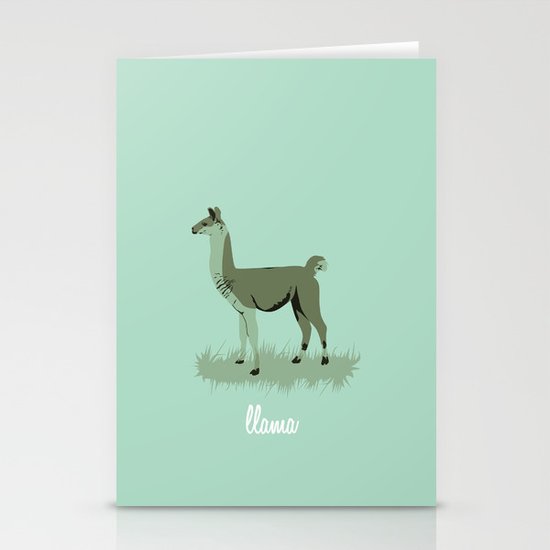 4-legged Exotica Series: Llama Stationery Cards