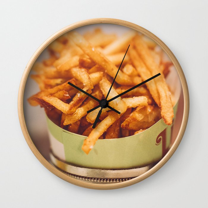 Fries in French Quarter, New Orleans Wall Clock