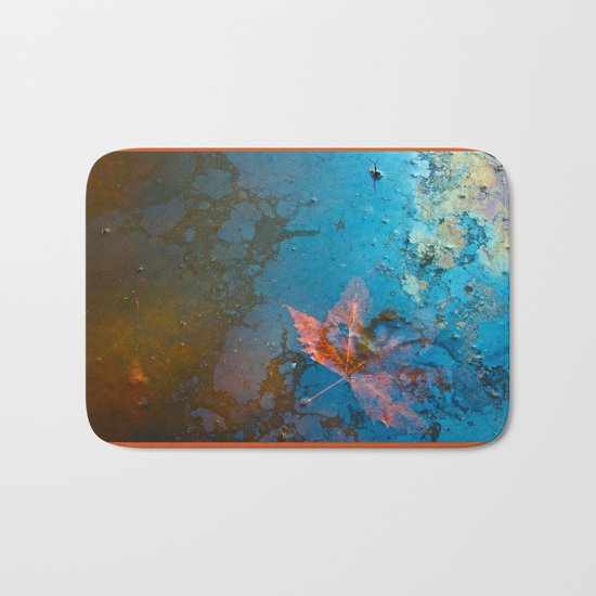Leaf in my Pond Bath Mat