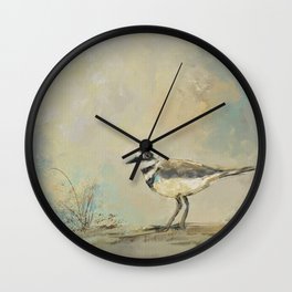 Shore Bird 2945 Wall Clock | Birdatthebeach, Abstract, Jaiart, Painting, Expressionism, Birds, Beachbird, Beachy, Beach, Jaijohnson 