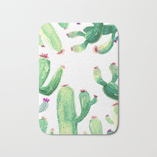 cactus comming Bath Mat