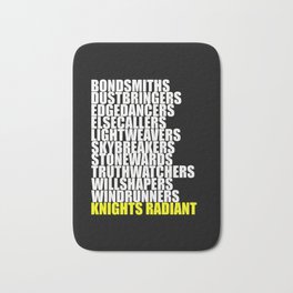 knights radiant Bath Mat | Graphicdesign, Kaladin, Shallan, Cosmere, Theway, Radiant, Wayofkings, Archive, Oathbringer, Brandon 