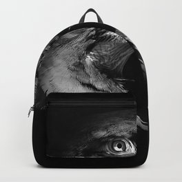 Macaw in Monochrome Backpack