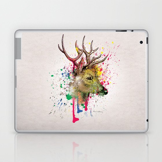 deer painting abstract Laptop & iPad Skin