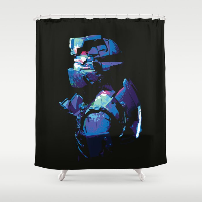 Dead Space: Splatter Isaac Shower Curtain