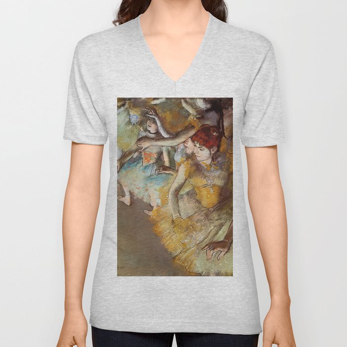 Edgar Degas' Ballet Dancer V Neck T Shirt