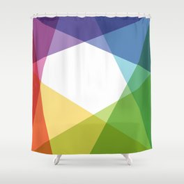 Fig. 004 Colorful Shapes Shower Curtain