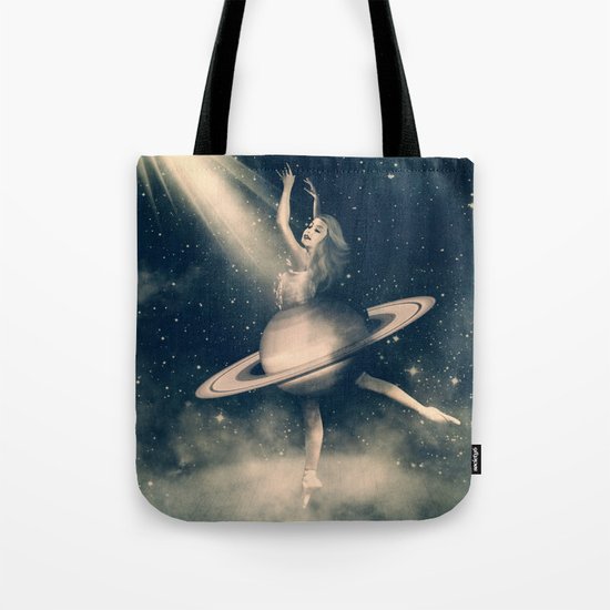 When Saturn Starts Dancing Tote Bag