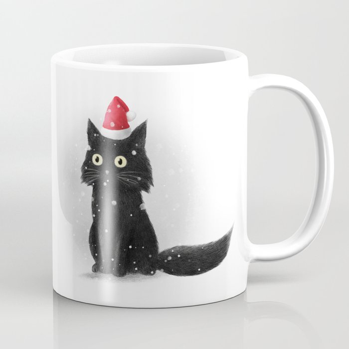 Santa Cat Coffee Mug