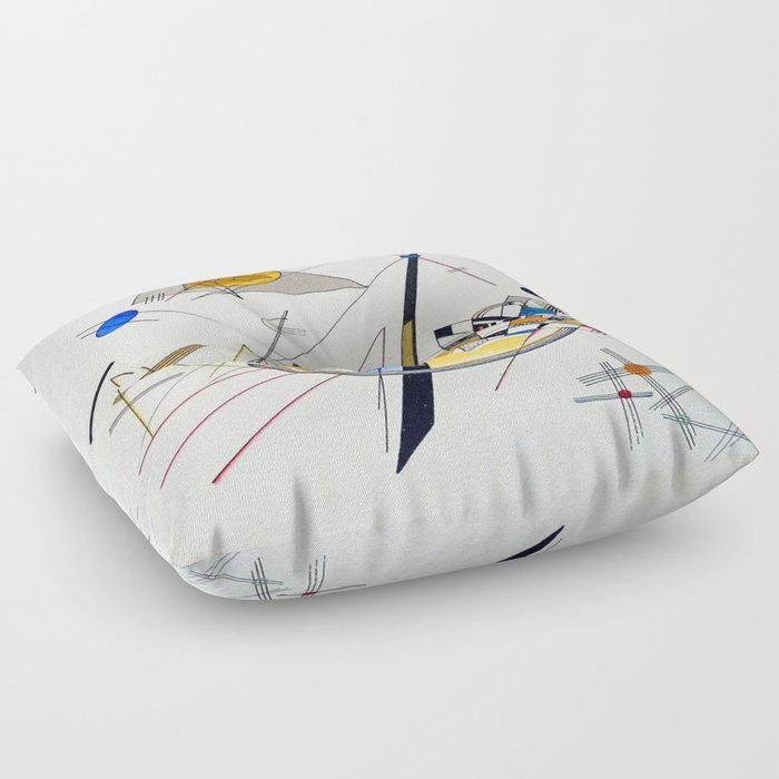 Wassily Kandinsky Delicate Tension Floor Pillow