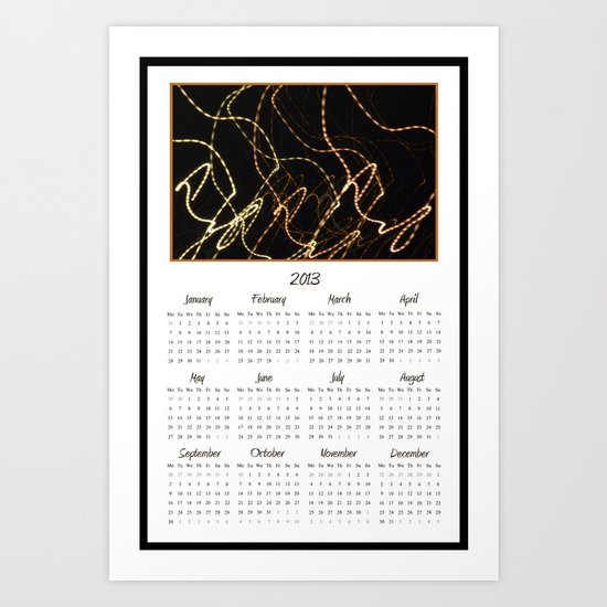 Abstract 2013 Calendar Art Print
