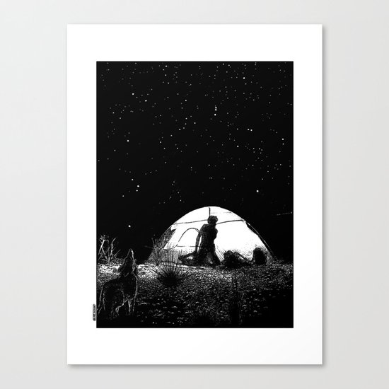 asc 455 - L’obscure clarté (The She-Wolf) Canvas Print